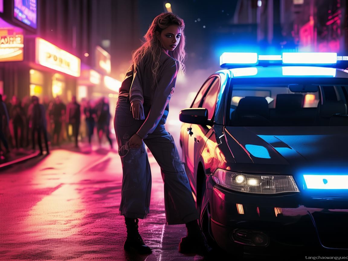 女网红违停耍横，跳上警车终被拘：一时冲动，终身教训